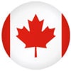 Round Canada Flag