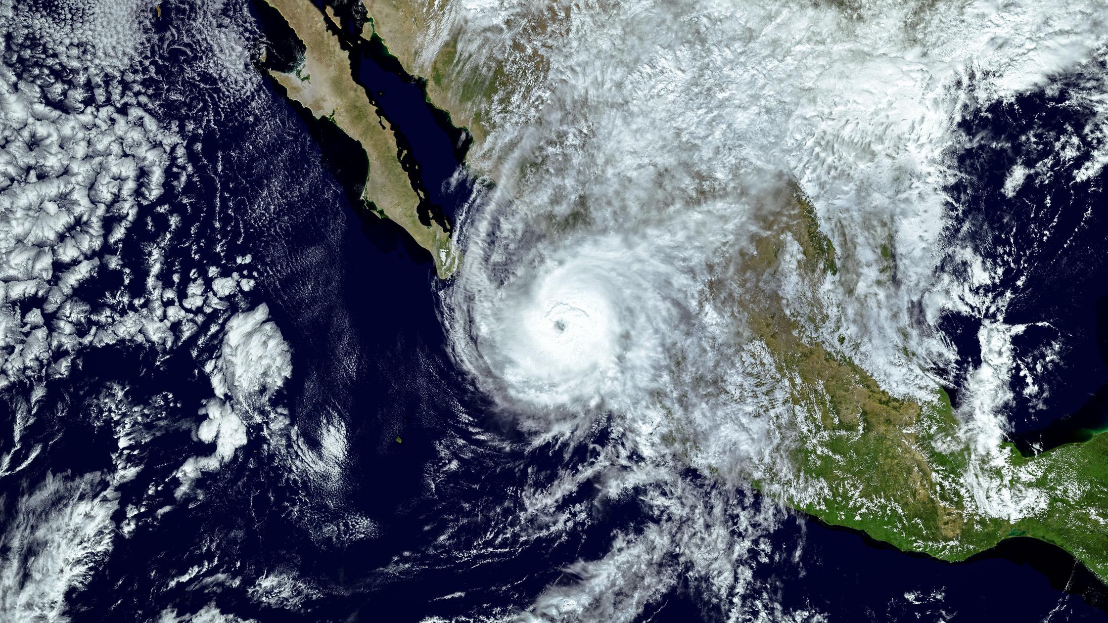 Hurricane Willa passed the Islas Marias as it closed in on Mexico mainland, Elements of this image furnished by NASA.2018.