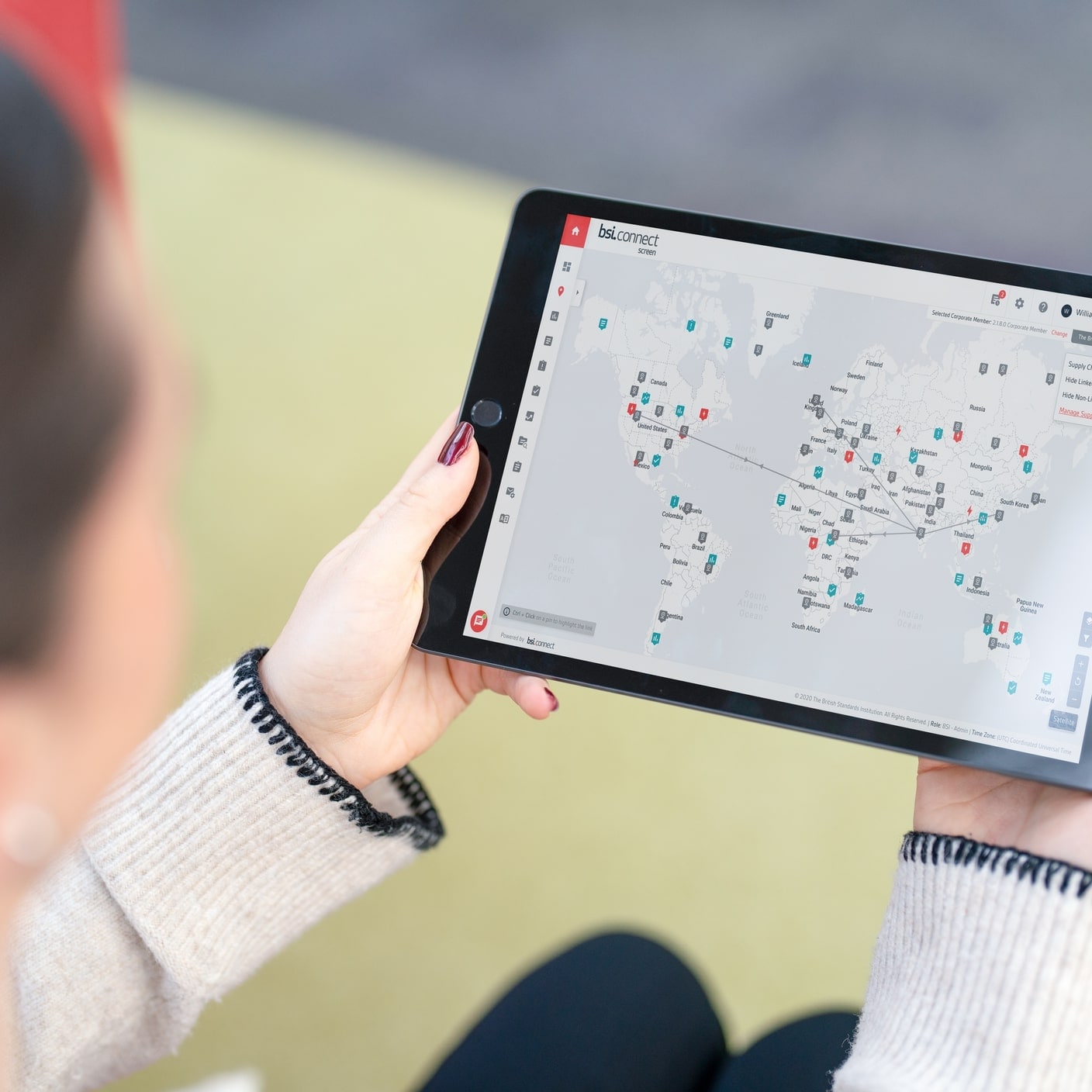 Atténuer les risques - BSI Connect sur un iPad