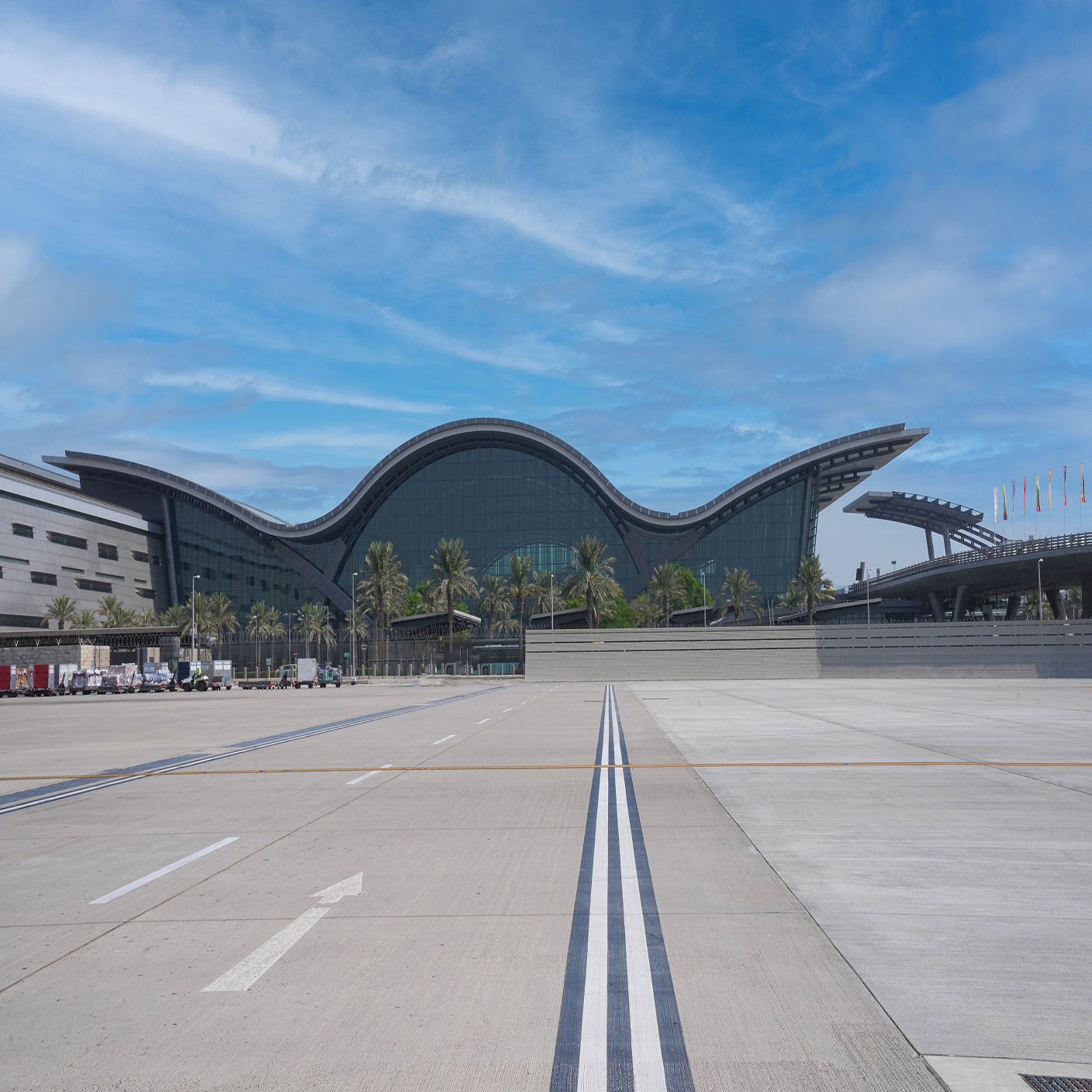 View on airport strip