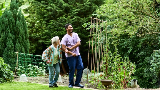 Doctor with elderly man